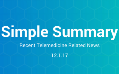 Simple Summary: Recent Telemedicine Related News